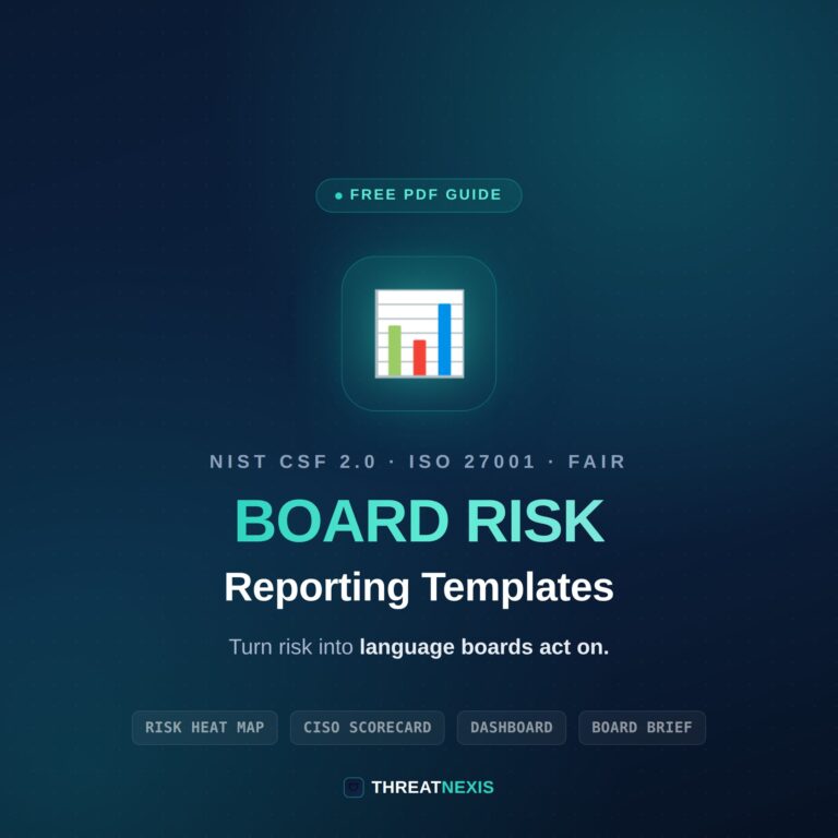 Board-Level Risk Reporting: Templates That Get Budget Approved