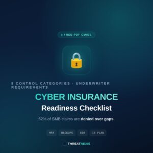 Cyber Insurance Readiness Checklist (Free PDF Guide)