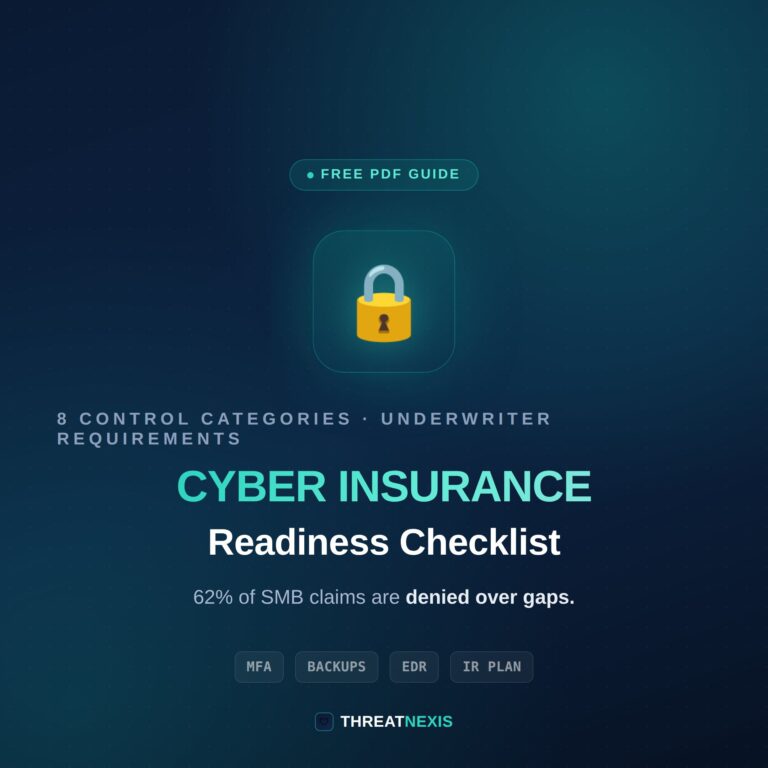 Cyber Insurance Readiness: The Checklist Underwriters Expect