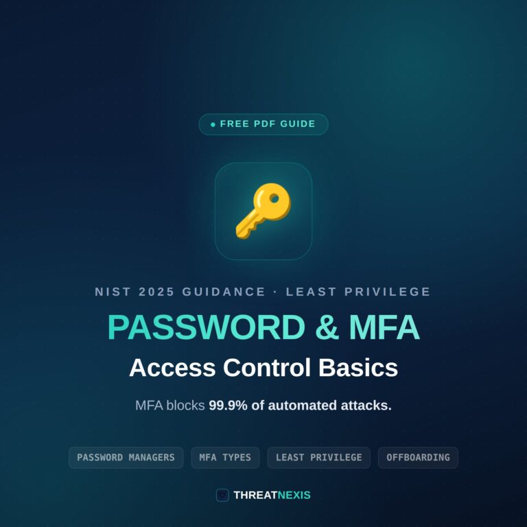 Password, MFA & Access Control Basics Every Business Needs