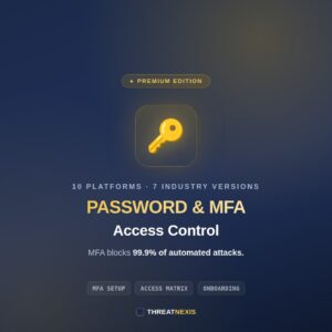 Password, MFA & Access Control (Premium Edition)