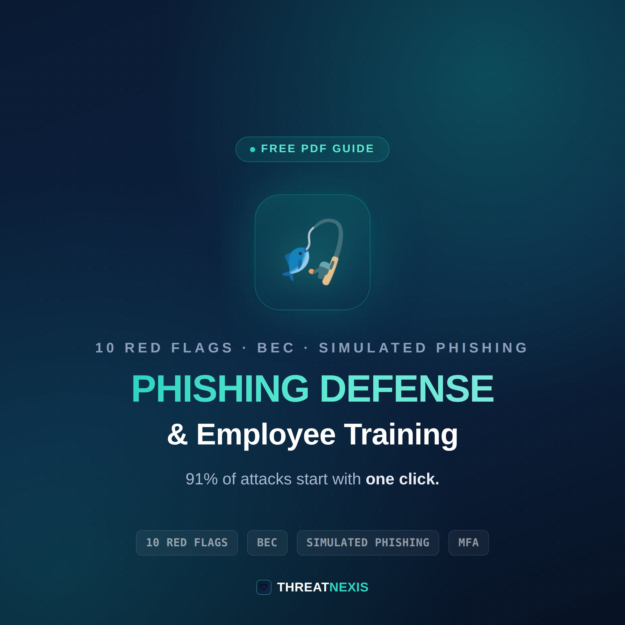 Phishing defense and employee training cheat sheet covering the 10 red flags of phishing, business email compromise, and simulated phishing tests