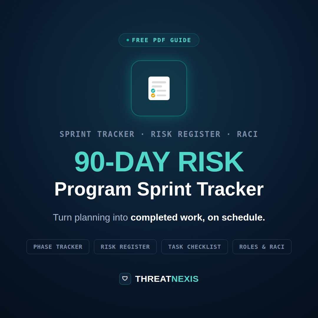 90-Day Risk Program Sprint Tracker