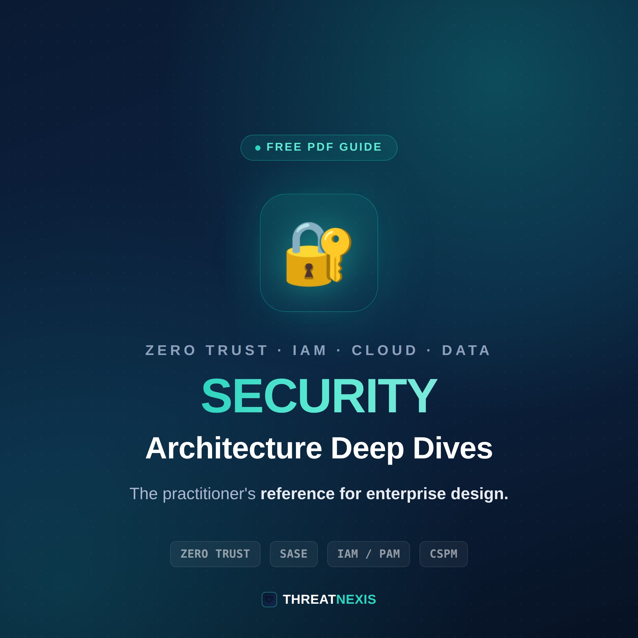 Security architecture deep dives cheat sheet covering Zero Trust, SASE, IAM/PAM, and CSPM