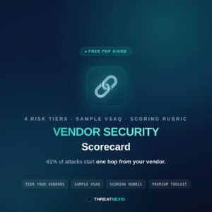 Vendor Security Scorecard (Free PDF Guide)
